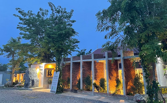 Front View at Night Time